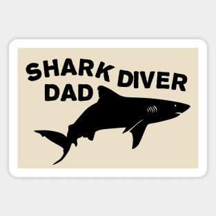 Shark diver dad Magnet